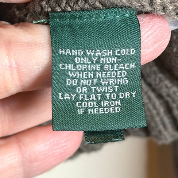 Lauren Ralph Lauren Shawl Collar Cardigan Sweater Women's M Olive Green Toggles - Picture 7 of 8